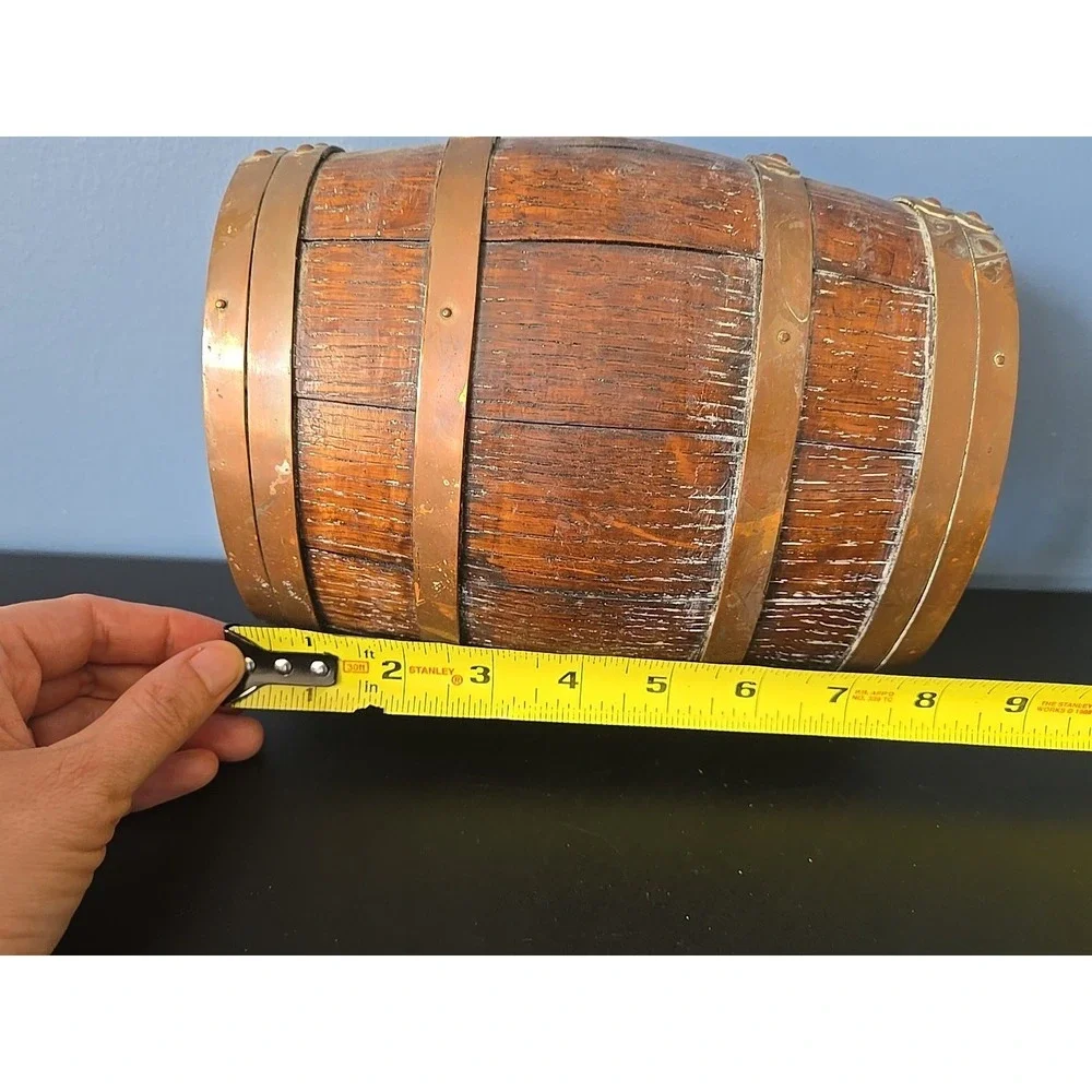Wooden Barrel For Grappa Italian Craft Vintage Décor‎ 1960s No Stand